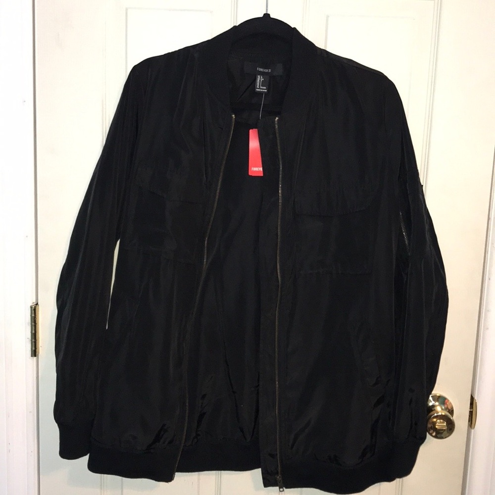 Forever 21 black jacket cute winter style coat